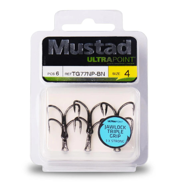 Mustad TG77NP Triple Grip Hook-3X Strong
