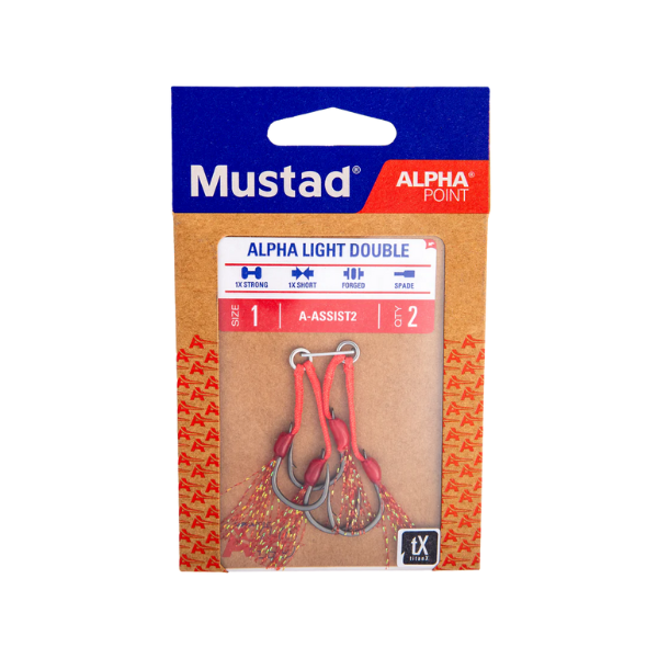 MUSTAD A-ASSIST2 ALPHA LIGHT DOUBLE ASSIST RIG