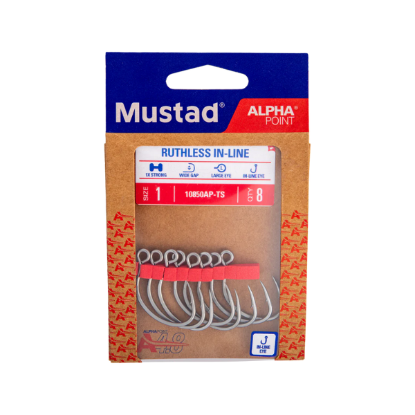 Mustad 10850AP-TS Ruthless In-Line Hook