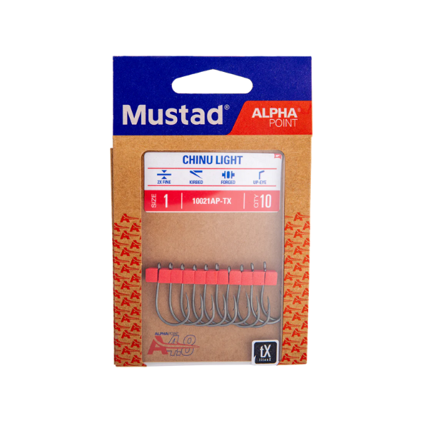 Mustad 10021AP-TX Chinu Light Hook