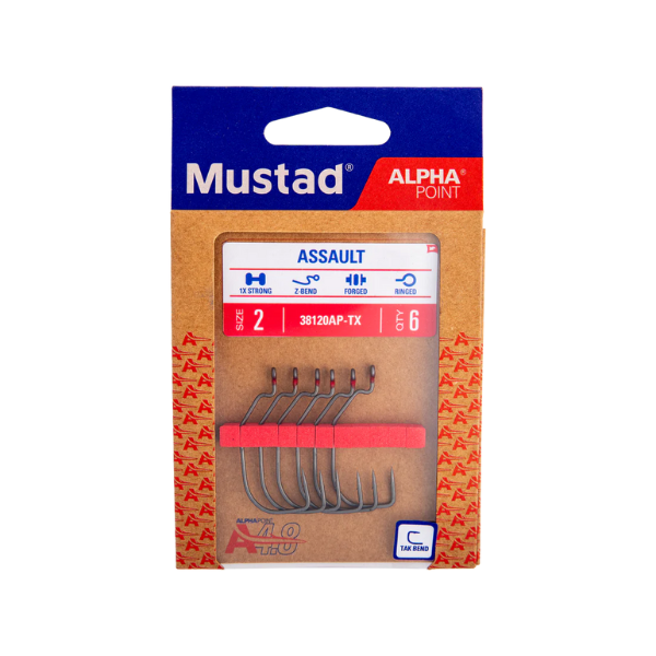 Mustad Assault Wide Gap Hooks