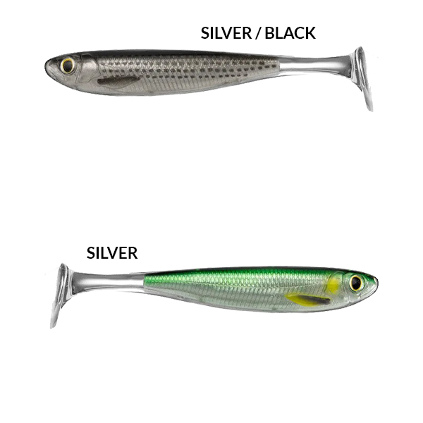 Livetarget Slow-Roll Mullet Paddle Tail 12.5cm, 3pcs
