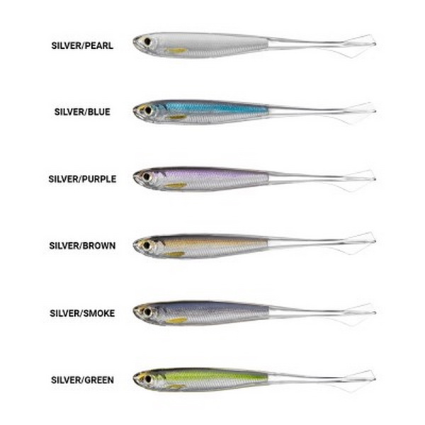 Livetarget Ghost Tail Minnow Dropshot Bait, 11.5cm, 4pcs