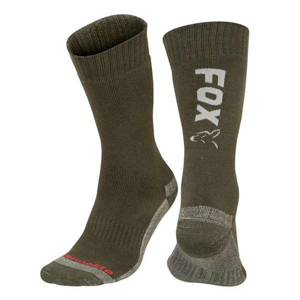 Fox Green / Silver Thermolite long sock