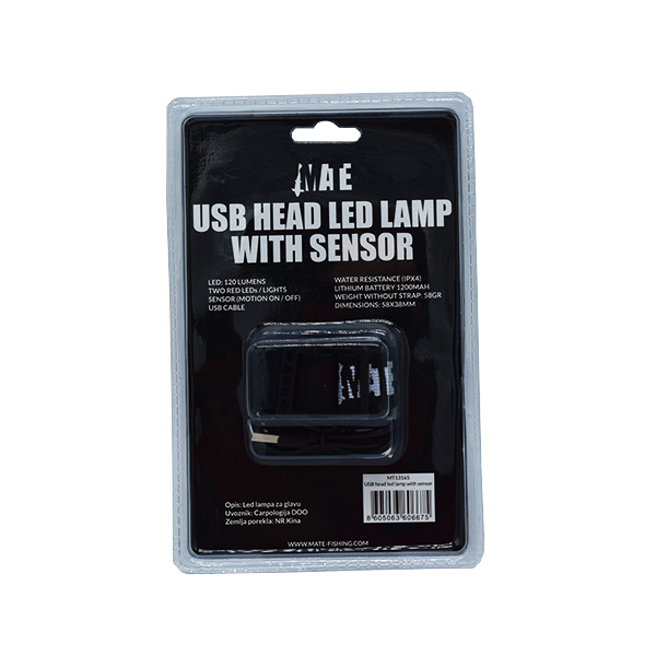 MATE USB Head Lamp W/Sensor