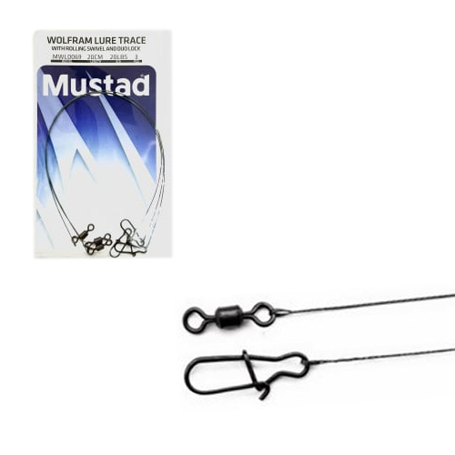 Mustad Wolfram Lure Trace DuoLock, 3kom