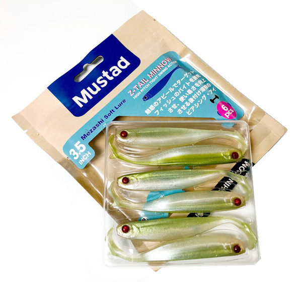 Mustad Mezashi Keel Tail 3.5Inch 9cm 6kom