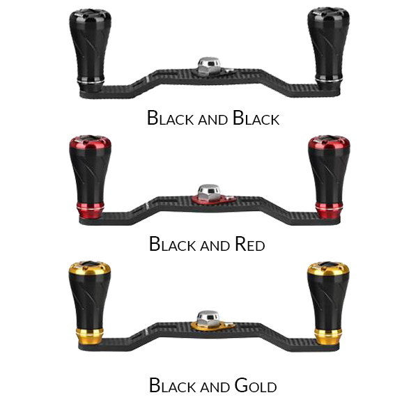 GOMEXUS BAITCAST CARBON FIBRE POWER HANDLE WITH CNC KNOB – 95mm DAIWA