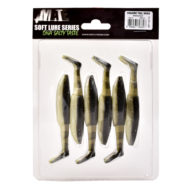 Mate Square Tail Shad 85mm 6kom
