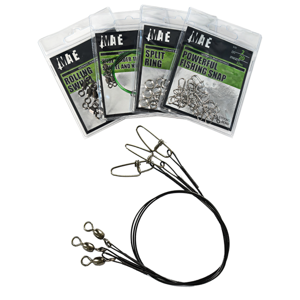 Mate Wire Leader 1×7 w/Crane Swivel  and Insurance Snap