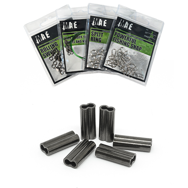 MATE DOUBLE BARREL BRASS WIRE CRIMPS