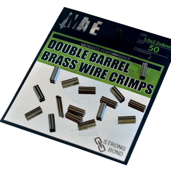 MATE DOUBLE BARREL BRASS WIRE CRIMPS