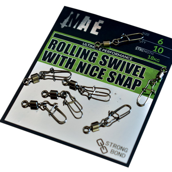 MATE ROLLING SWIVEL WITH NICE SNAP 10kom