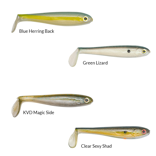 STRIKE KING SHADALICIOUS SWIMBAIT 3.5 inch 9cm 6kom