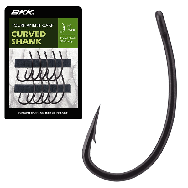 BKK TOURNAMENT CARP CURVED SHANK 10kom