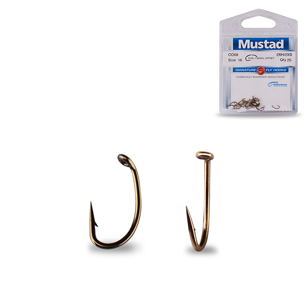 Mustad CO68NP-BR Signature Egg Fly Hooks 25kom