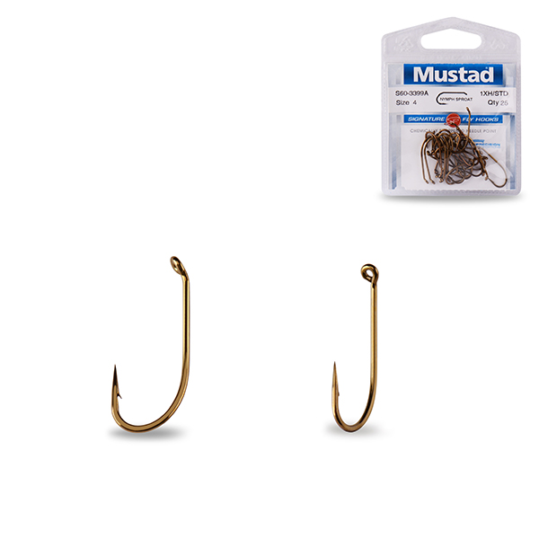 Mustad S60NP-BR Signature Standard Fly Hook, Nymph 25kom