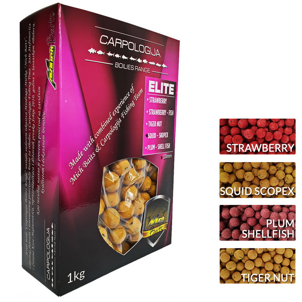 Mich Baits & Carpologija Elite Boilies 1kg 15mm