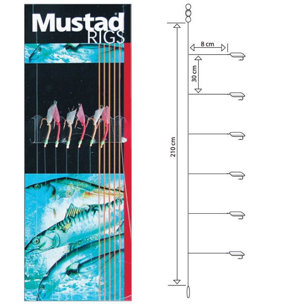 Mustad T87 Mini Shrimp Rig #6