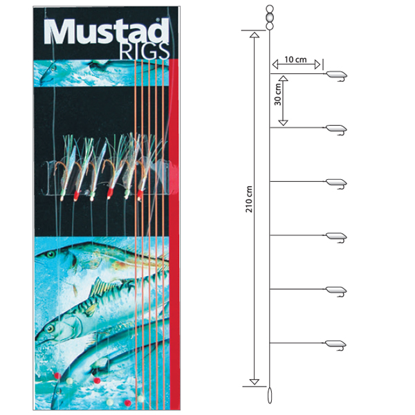 Mustad T81 Fishskin Bi-Color #6