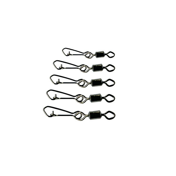Mustad MA026 Rolling Swivel w/ Diamond Eye & J-Snap