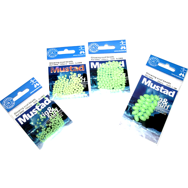Mustad Glowing Oval Beads