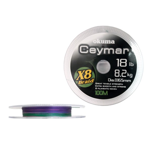 Okuma Ceymar X8 Braid Multicolour 100m