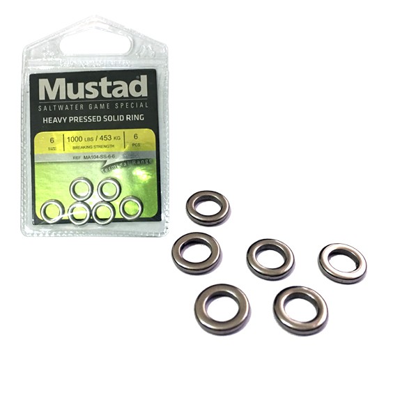 Mustad Heavy Pressed Solid Ring