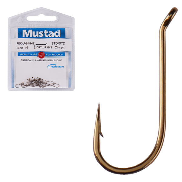 Mustad R50UNP-BR Up Eye, Dry