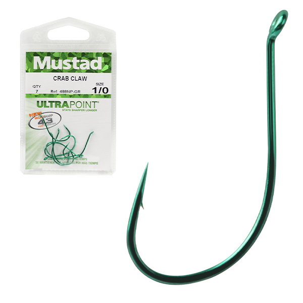 Mustad 488NP-GR Crab Claw Hook