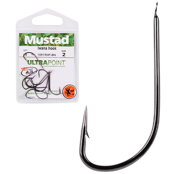 Mustad 10515NP-BN IWANA FLAT HOOKS