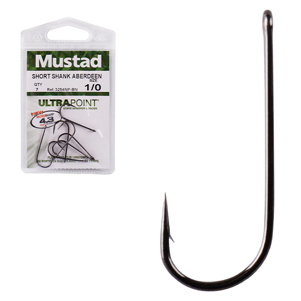 Mustad 3254NP-BN SHORT SHANK ABERDEEN
