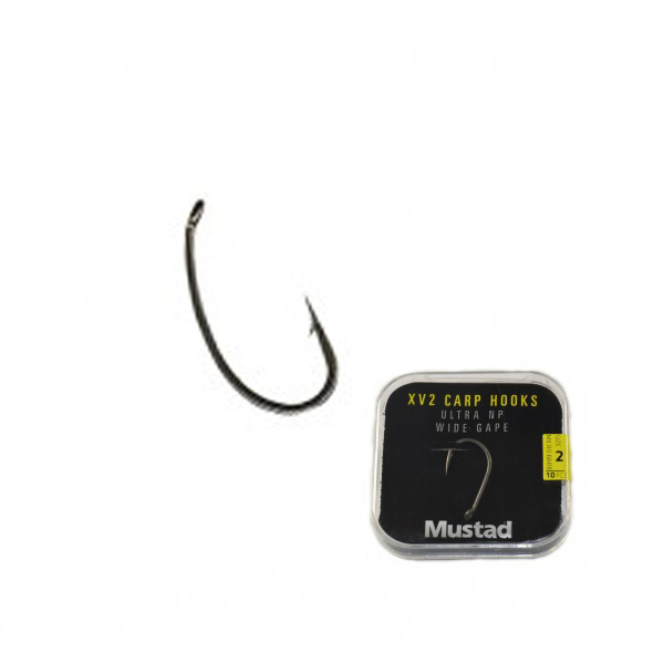 Mustad 60556NP-TX CARP XV2 CURVED SHANK E