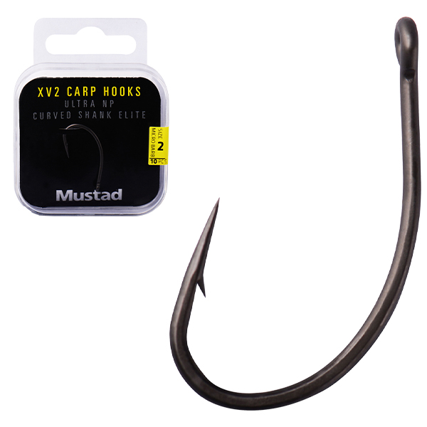 Mustad 60556NP-TX CARP XV2 CURVED SHANK E