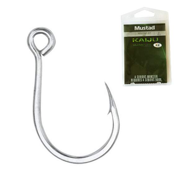 Mustad 10121NP-DT KAIJU INLINE SINGLE HOOKS