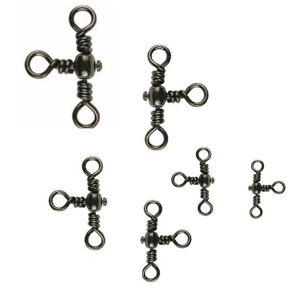 Mustad Barrel Three Way Cross Swivel