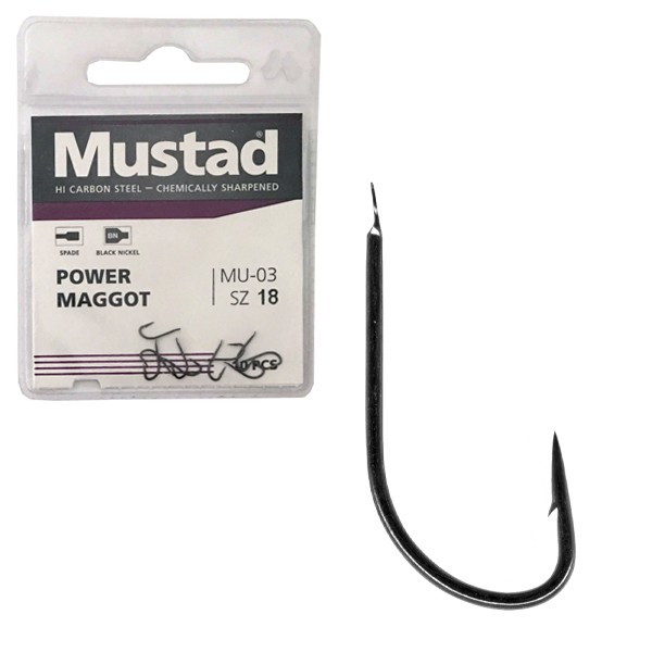 Mustad MU03-10515NP-BN POWER MAGGOT