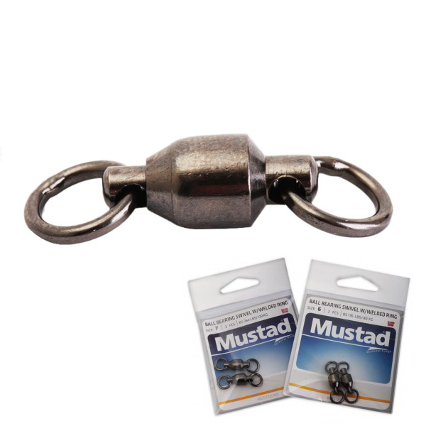 Mustad Ball Bearing Swivel with Welded Rings