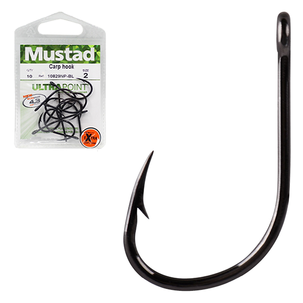 Mustad 10829NP-BL CARP HOOK