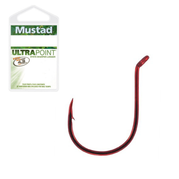 Mustad 10548NP-RD WIDE GAPE DROP SHOT