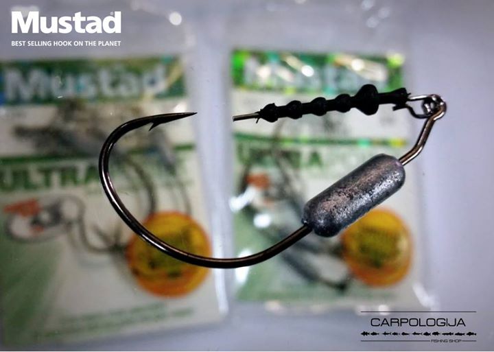 Mustad 91768UB18 POWER LOCK PLUS WORM HOOK