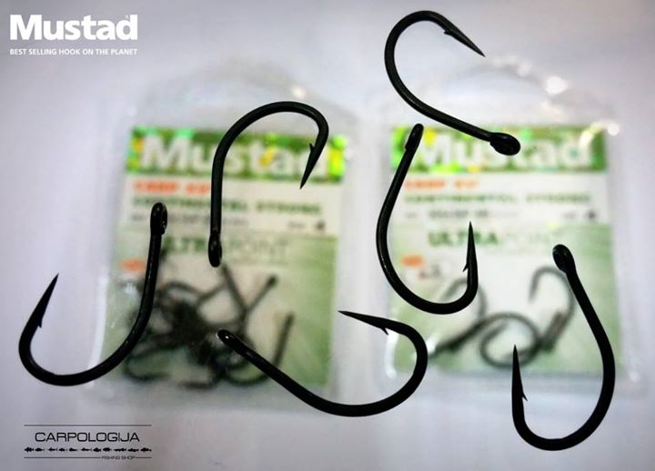 Mustad 60543NP-BM CARP XV CONTINENTAL STRONG BLACK MAT