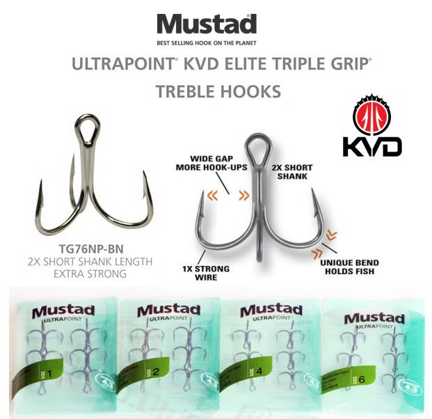 Mustad TG76NP-BN KEVIN VAN DAM ELITE TREBLE
