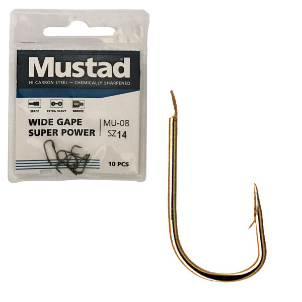 Mustad MU08-60006NP-BR WIDE GAPE SUPER POWER