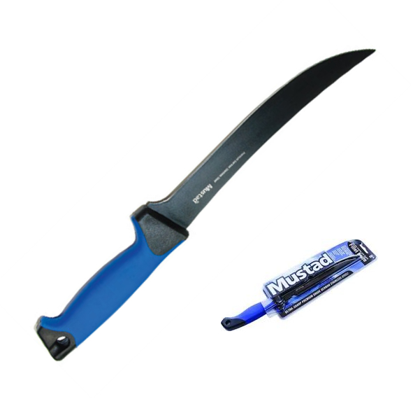 Mustad 9″ Boning/ Fillet Knife w/DuPont Teflon Coating