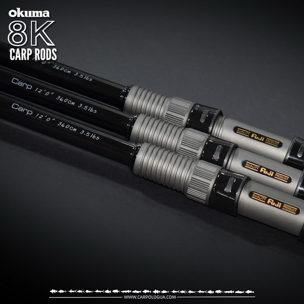Okuma 8K Carp Rods – 12′ 360cm 3Lbs , 2 sec
