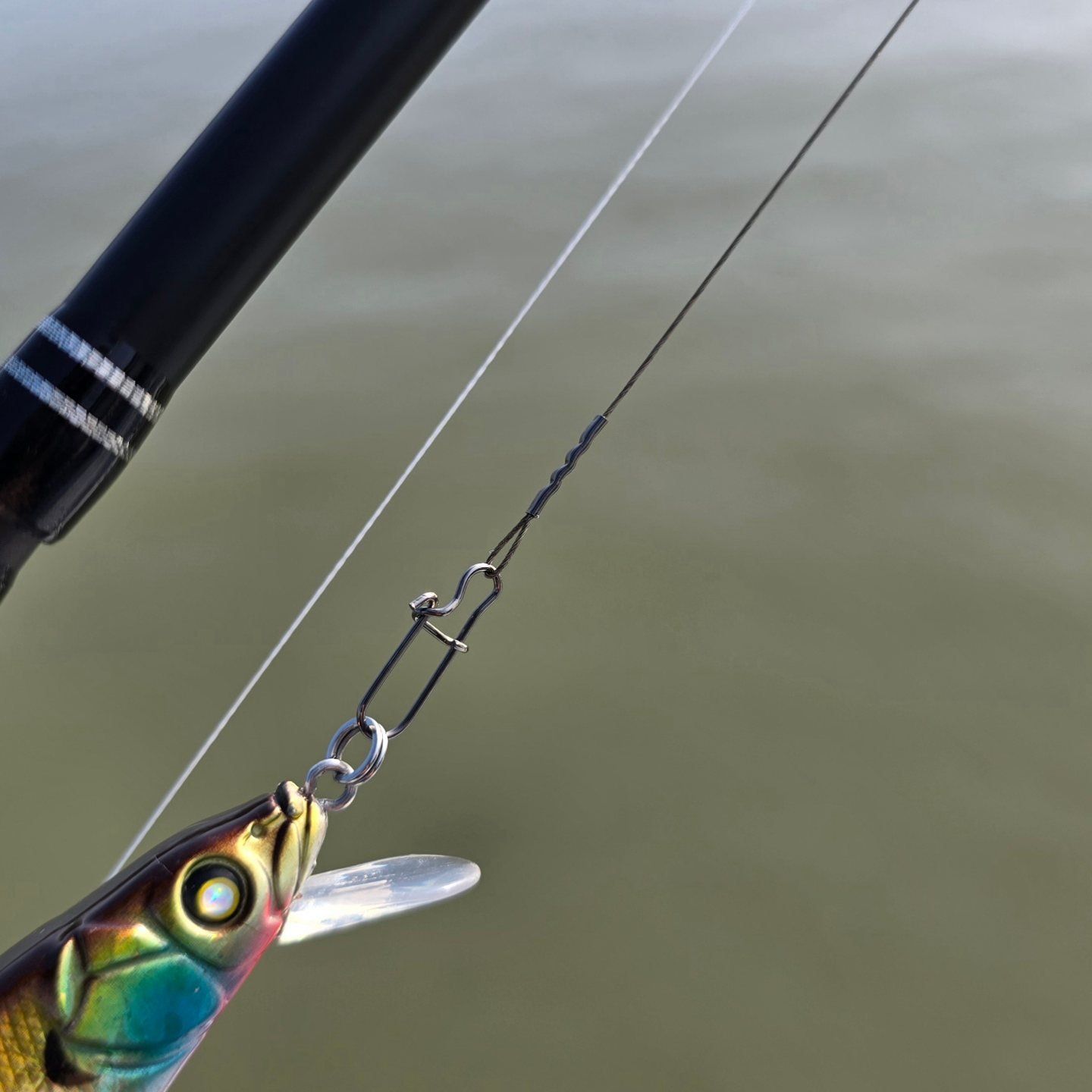 MATE WIRE LEADER 7X7 W/ROLLING SWIVEL AND NICE SNAP