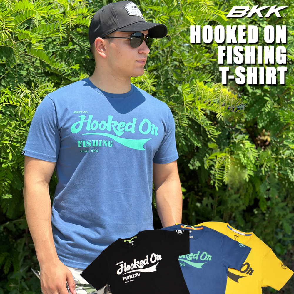 BKK HOOKED ON FISHING T-SHIRT Yellow