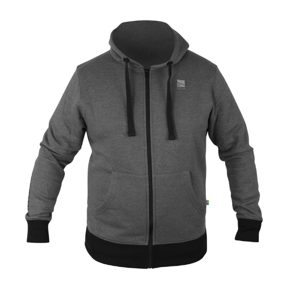 PRESTON GREY ZIP HOODIE S
