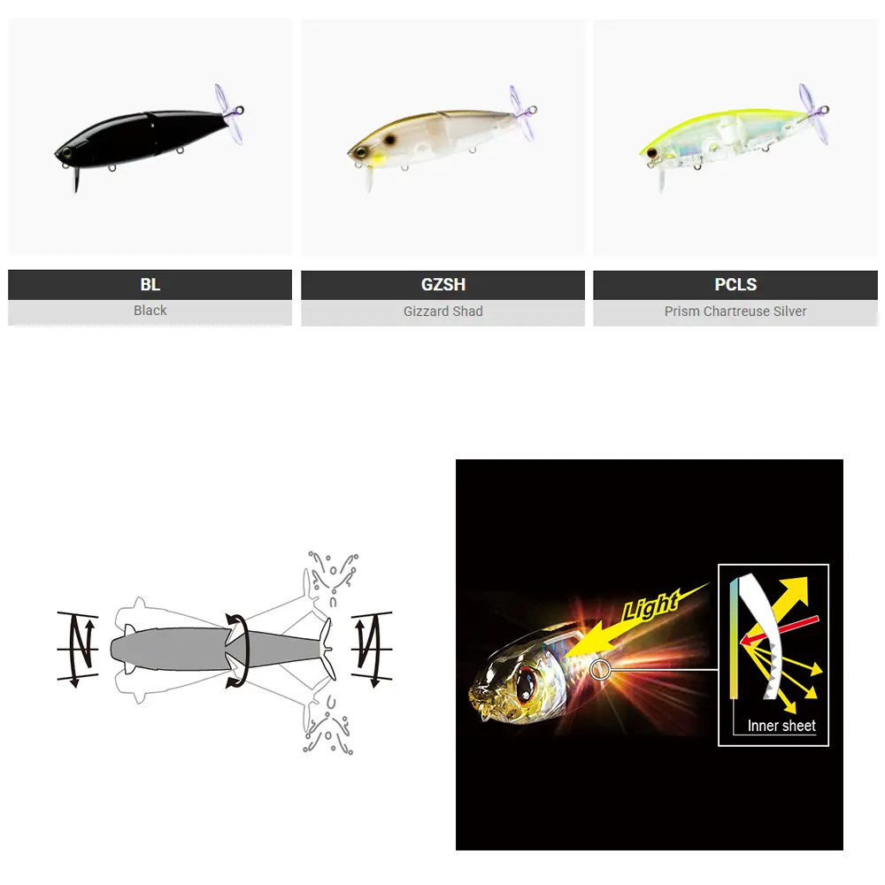 YO-ZURI 3DB WAKE PROP FLOATING 85mm